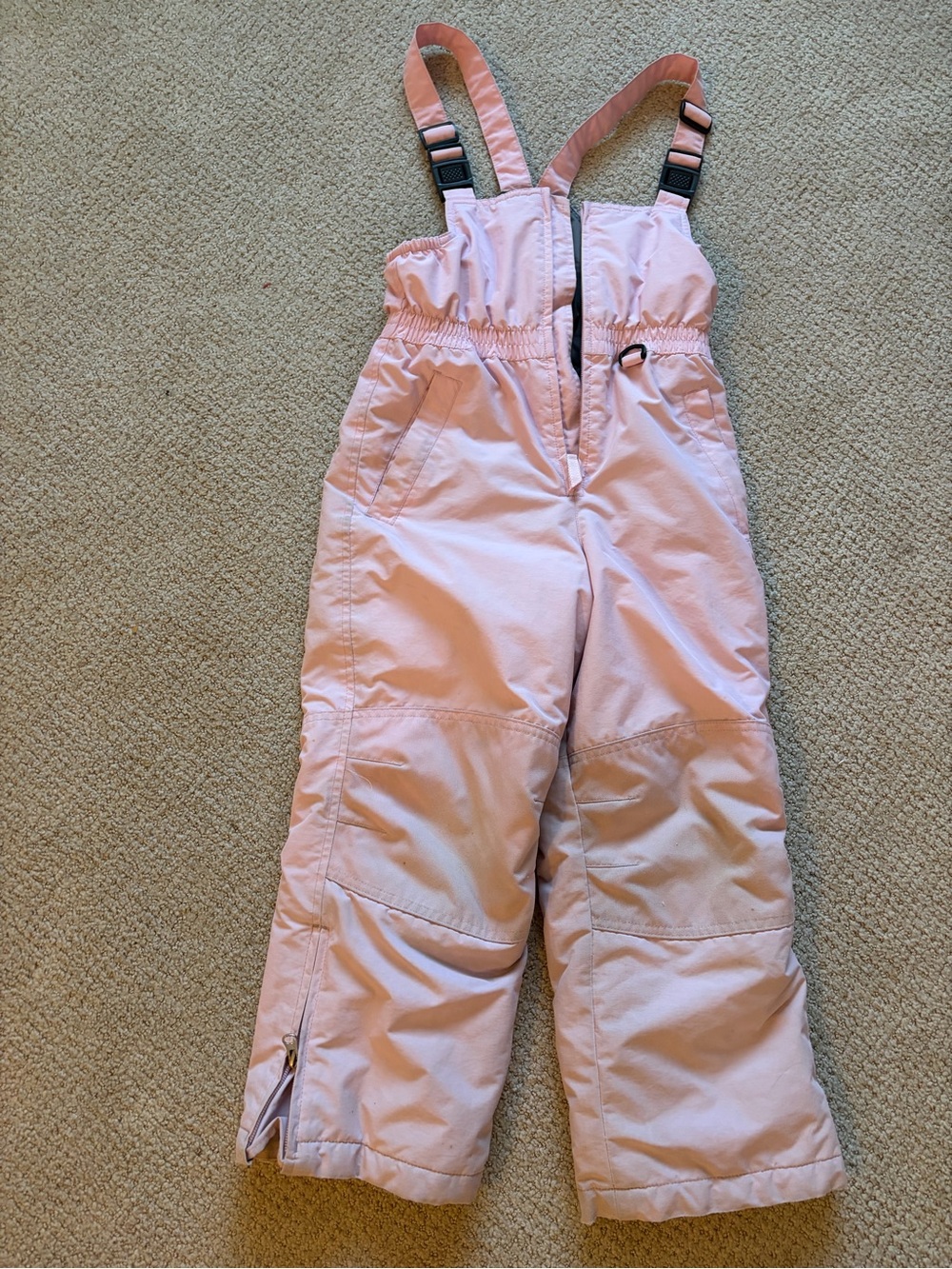 Girls Pink Insulated Snow Bib Pants - AS IS